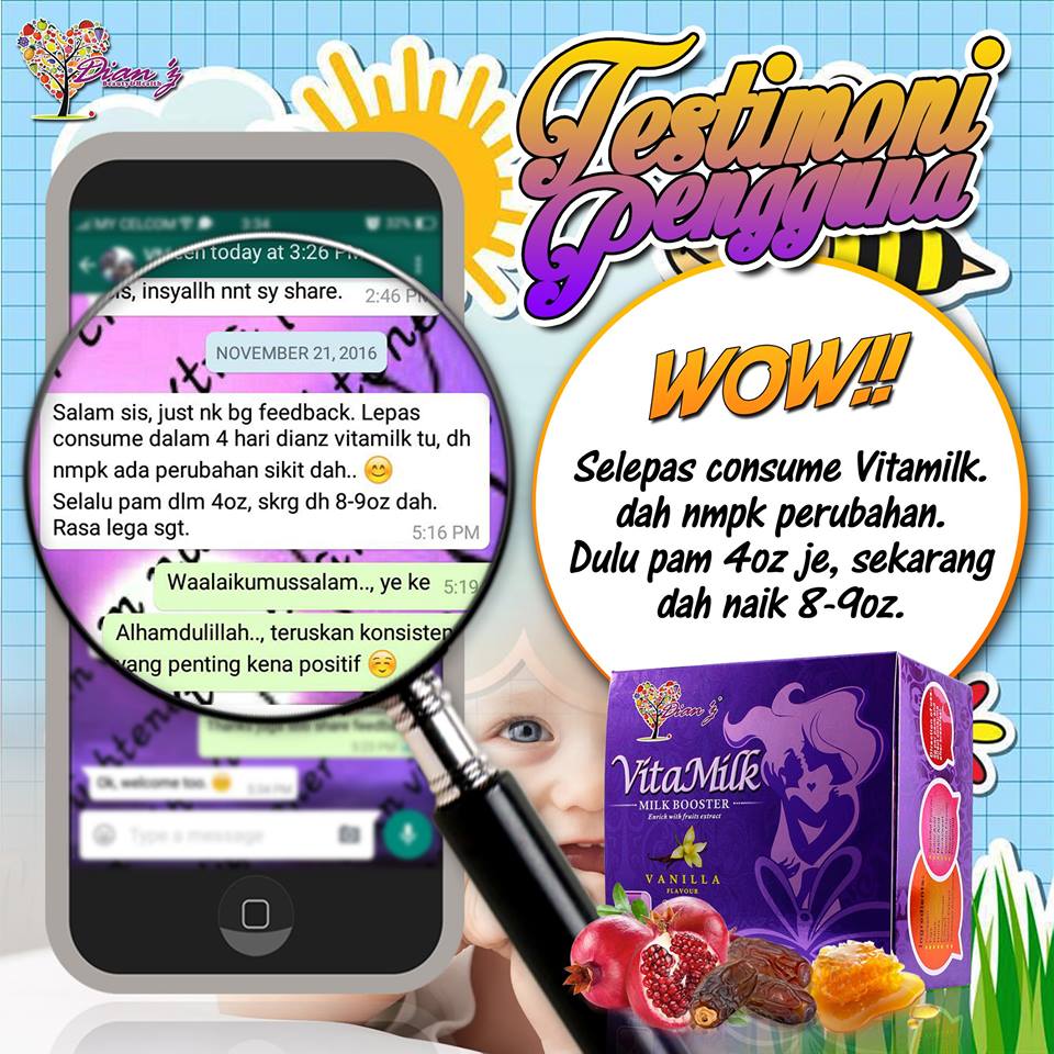 Dianz Vitamilk &#8211; MILK BOOSTER YG TERBAIK, KOSMETIK CIDA