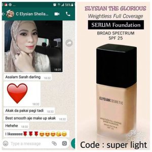 Elysian Serum Foundation, KOSMETIK CIDA