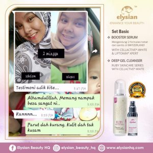 INFO: RUBY CELLACTIVE WHITE , ELYSIAN BOOSTER SERUM AND SET BASIC ELYSIAN, KOSMETIK CIDA