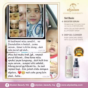 INFO: RUBY CELLACTIVE WHITE , ELYSIAN BOOSTER SERUM AND SET BASIC ELYSIAN, KOSMETIK CIDA