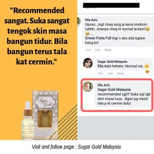 Sugar Gold Oil &#8211; Face oil MALAYSIA- Luxury Beauty OIl, KOSMETIK CIDA