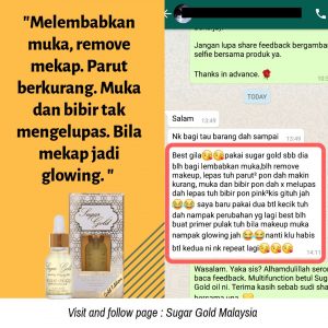 Sugar Gold Oil &#8211; Face oil MALAYSIA- Luxury Beauty OIl, KOSMETIK CIDA