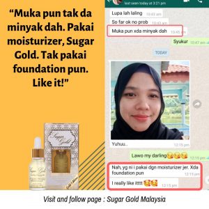 Sugar Gold Oil &#8211; Face oil MALAYSIA- Luxury Beauty OIl, KOSMETIK CIDA