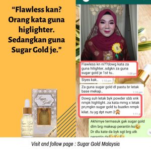 Sugar Gold Oil &#8211; Face oil MALAYSIA- Luxury Beauty OIl, KOSMETIK CIDA