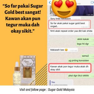 Sugar Gold Oil &#8211; Face oil MALAYSIA- Luxury Beauty OIl, KOSMETIK CIDA