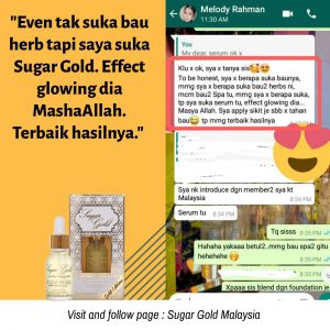 Sugar Gold Oil &#8211; Face oil MALAYSIA- Luxury Beauty OIl, KOSMETIK CIDA