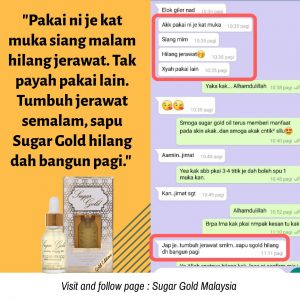 Sugar Gold Oil &#8211; Face oil MALAYSIA- Luxury Beauty OIl, KOSMETIK CIDA