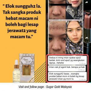 Sugar Gold Oil &#8211; Face oil MALAYSIA- Luxury Beauty OIl, KOSMETIK CIDA