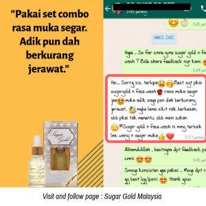 Sugar Gold Oil &#8211; Face oil MALAYSIA- Luxury Beauty OIl, KOSMETIK CIDA