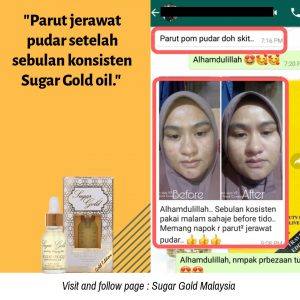 Sugar Gold Oil &#8211; Face oil MALAYSIA- Luxury Beauty OIl, KOSMETIK CIDA