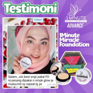 Info , Review &#038; Testimoni &#8211; 1minute miracle foundation ( Foundation Mua bellaz), KOSMETIK CIDA