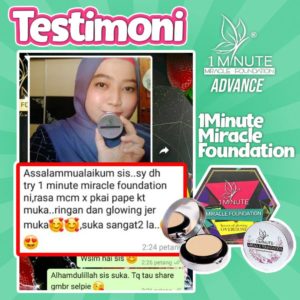 Info , Review &#038; Testimoni &#8211; 1minute miracle foundation ( Foundation Mua bellaz), KOSMETIK CIDA