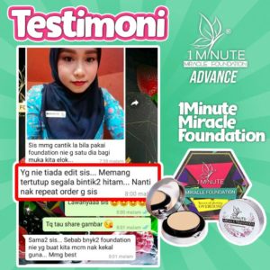 Info , Review &#038; Testimoni &#8211; 1minute miracle foundation ( Foundation Mua bellaz), KOSMETIK CIDA