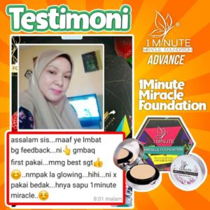 Info , Review &#038; Testimoni &#8211; 1minute miracle foundation ( Foundation Mua bellaz), KOSMETIK CIDA