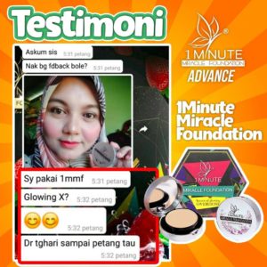 Info , Review &#038; Testimoni &#8211; 1minute miracle foundation ( Foundation Mua bellaz), KOSMETIK CIDA