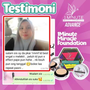 Info , Review &#038; Testimoni &#8211; 1minute miracle foundation ( Foundation Mua bellaz), KOSMETIK CIDA