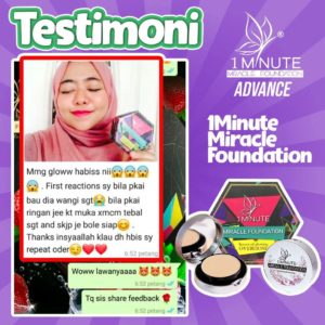 Info , Review &#038; Testimoni &#8211; 1minute miracle foundation ( Foundation Mua bellaz), KOSMETIK CIDA