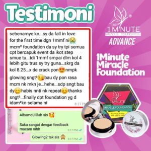 Info , Review &#038; Testimoni &#8211; 1minute miracle foundation ( Foundation Mua bellaz), KOSMETIK CIDA