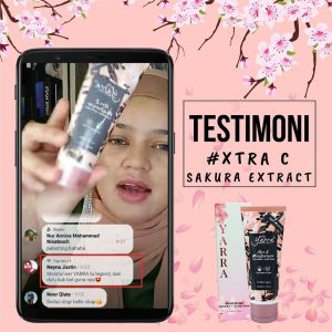 MOISTURISER SESUAI UNTUK KULIT BERMINYAK ,BERJERAWAT DAN BERJERAGAT : YARRA MOISTURISER SAKURA, KOSMETIK CIDA