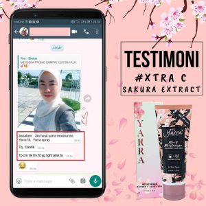 MOISTURISER SESUAI UNTUK KULIT BERMINYAK ,BERJERAWAT DAN BERJERAGAT : YARRA MOISTURISER SAKURA, KOSMETIK CIDA