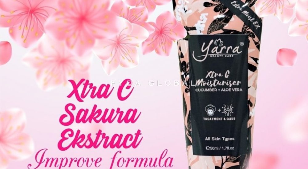 MOISTURISER SESUAI UNTUK KULIT BERMINYAK ,BERJERAWAT DAN BERJERAGAT : YARRA MOISTURISER SAKURA, KOSMETIK CIDA