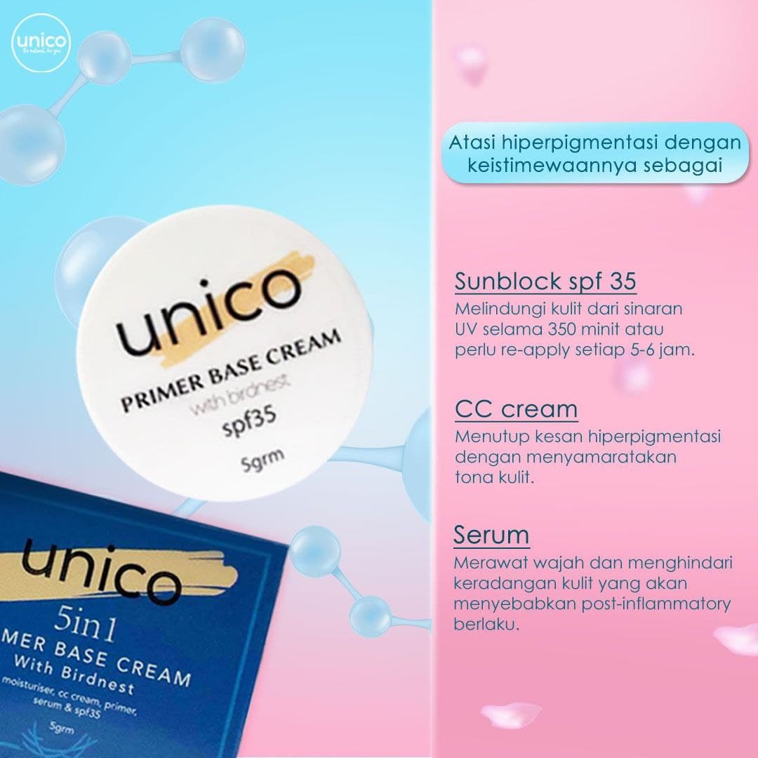 Unico Primer Base Cream 5g Kosmetik Cida