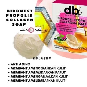 Kebaikan Birdnest Propolis Collagen Soap, KOSMETIK CIDA