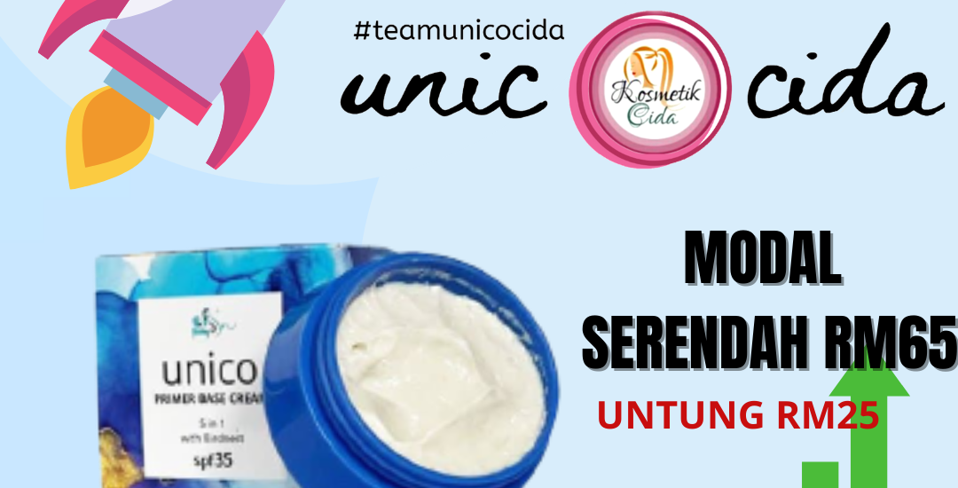 SENARAI AGENT UNICO PRIMER BASE CREAM #teamunicocida, KOSMETIK CIDA