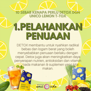 info Kebaikan &#038; Testimoni Unico Lemon T-TOX, KOSMETIK CIDA