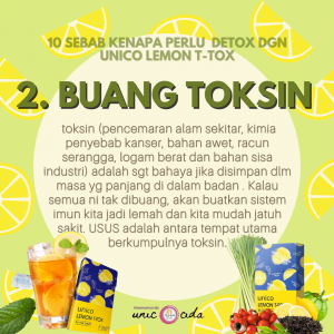 info Kebaikan &#038; Testimoni Unico Lemon T-TOX, KOSMETIK CIDA