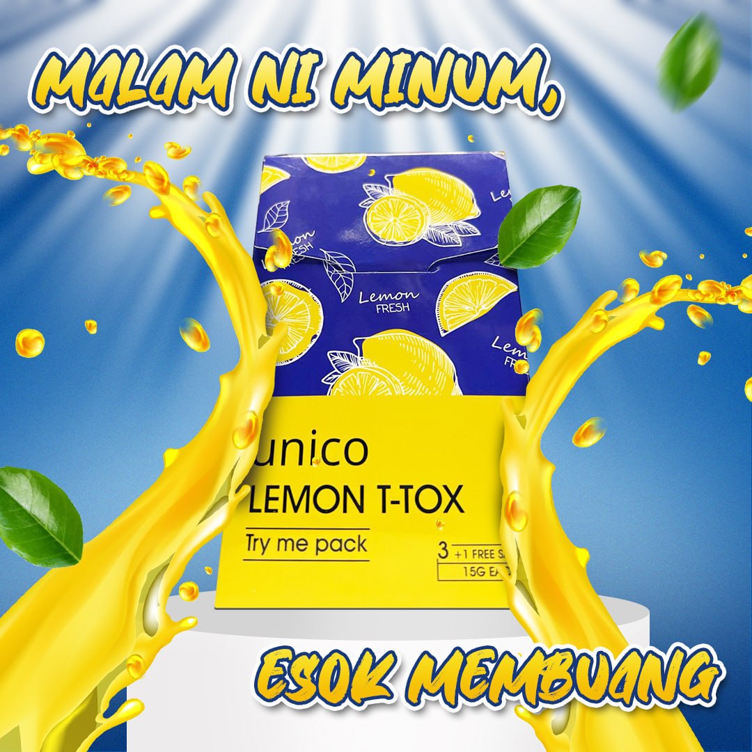 info Kebaikan & Testimoni Unico Lemon T-TOX