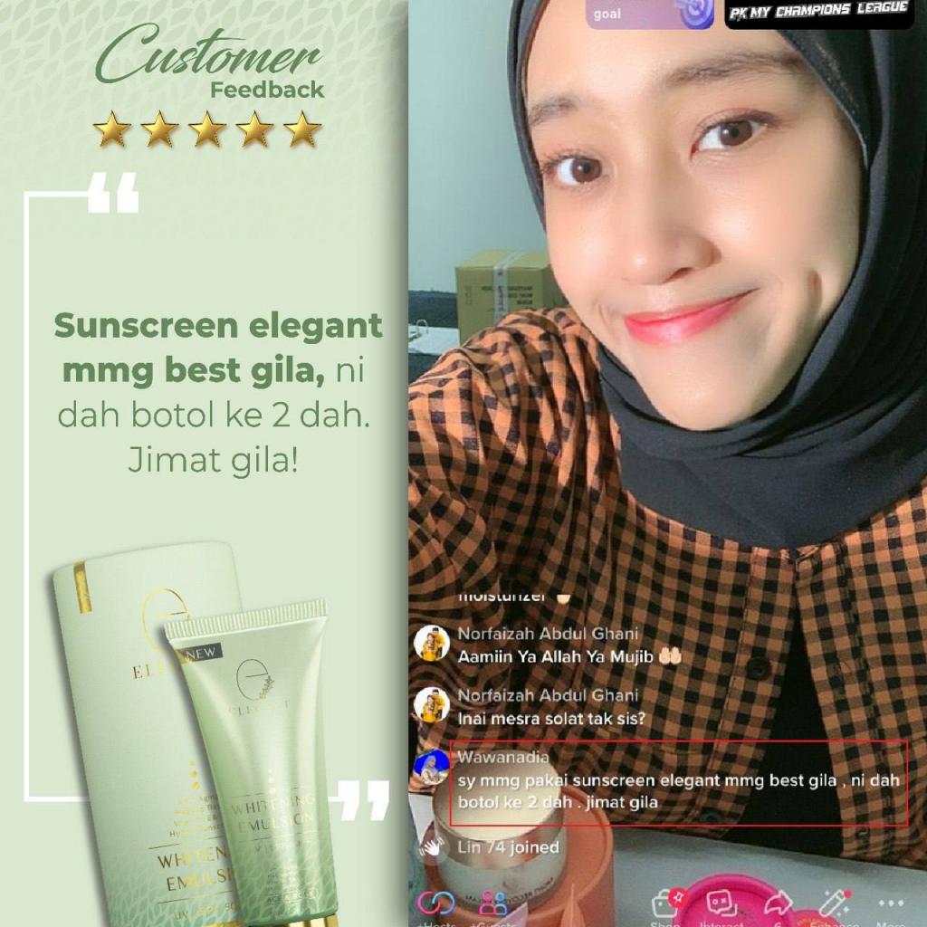 ELEGANT WHITENING EMULSION Product info , Kelebihan ,Feedback & Review KOSMETIK CIDA