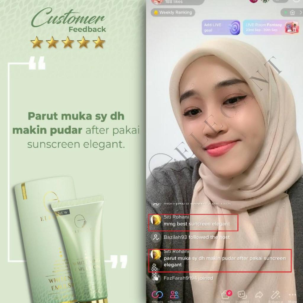 ELEGANT WHITENING EMULSION Product info , Kelebihan ,Feedback & Review KOSMETIK CIDA