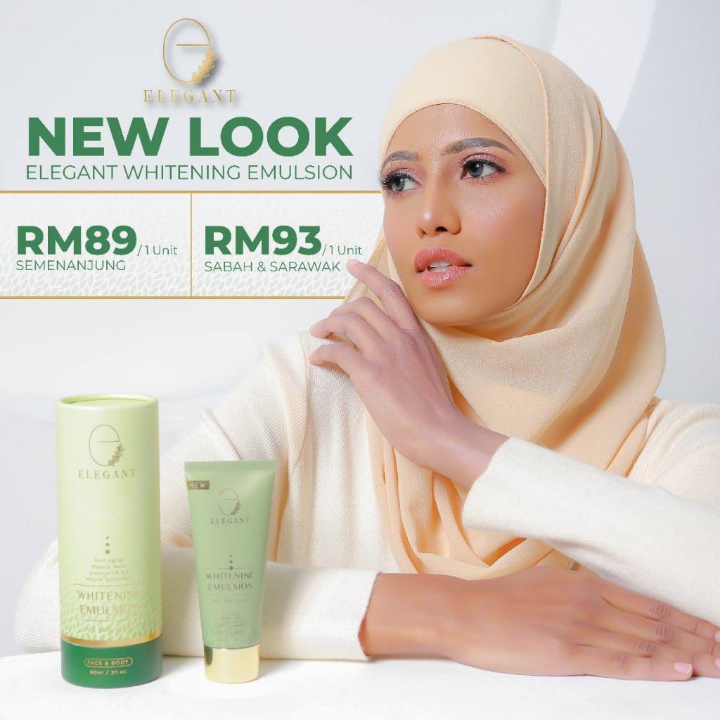 ELEGANT WHITENING EMULSION Product info , Kelebihan ,Feedback & Review KOSMETIK CIDA